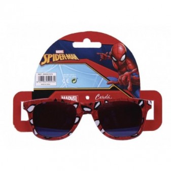 Occhiali da sole Spider-Man per bambini – Montatura rossa con grafiche Marvel e lenti scure certificate UV.