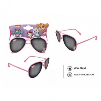 Occhiali da sole Paw Patrol rosa in metallo con lenti scure UV 100%