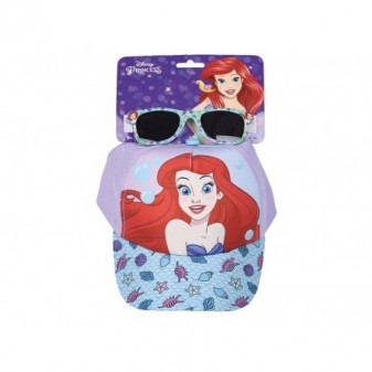 Set Occhiali da Sole e Cappello Ariel – Accessori Disney per bambine con protezione UV 100%.