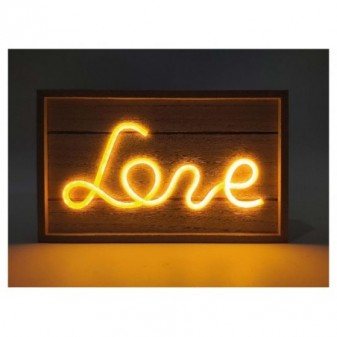 Love Wood Lamp [5410-10]