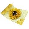 Biglietto Origami Girasole Lux