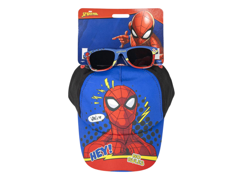 Set Occhiali da Sole e Cappello Spiderman