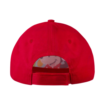 Cappello Minnie per bambini – chiusura regolabile in velcro, colore rosso, tessuto leggero e traspirante