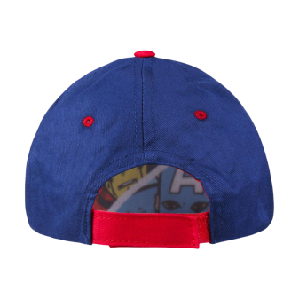 Retro del cappello Avengers, regolabile, in tessuto leggero per massimo comfort.