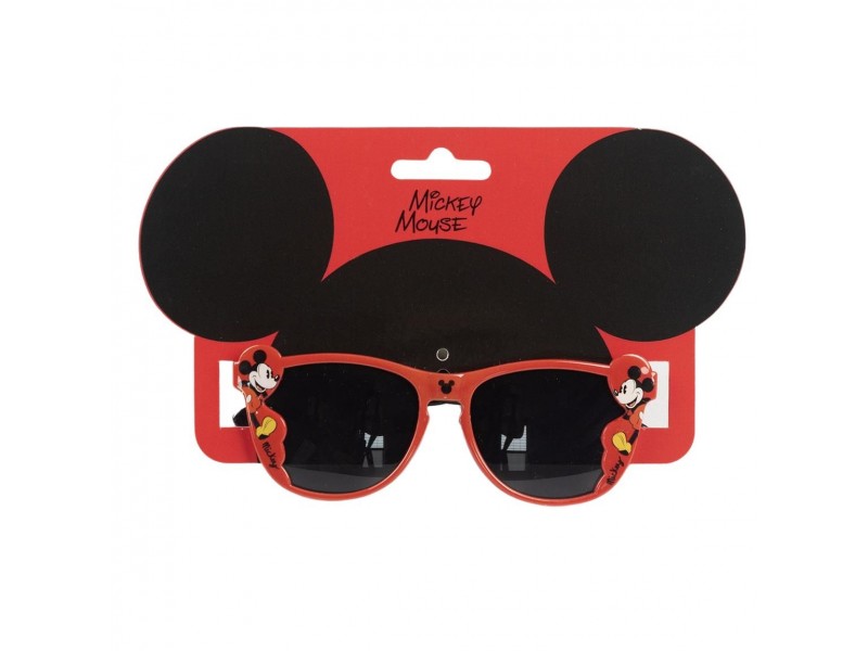 Occhiali da Sole Mickey Bambino – Montatura nera e rossa con lenti UV