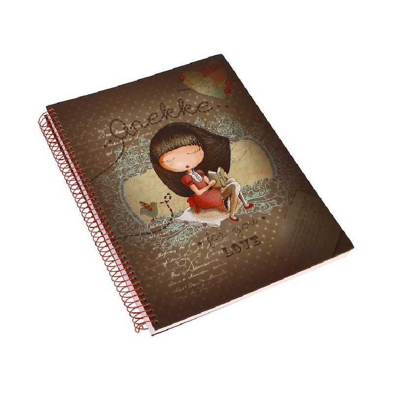 ANEKKE NOTEBOOK  CON ANELLI ROSSO [4228-00]